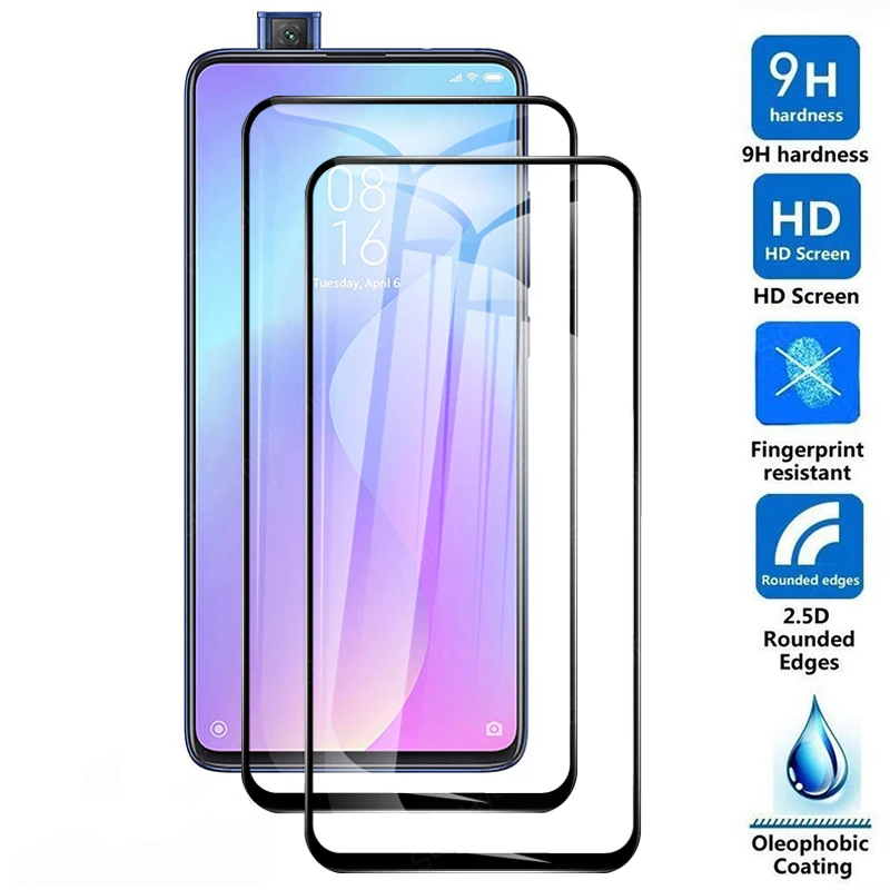 

1 piecFull Protective tempered glass For Xiaomi Mi 9T Pro 9 T screen protector mi9 tpro mi9t 9tpro tampered tempred temper glasd