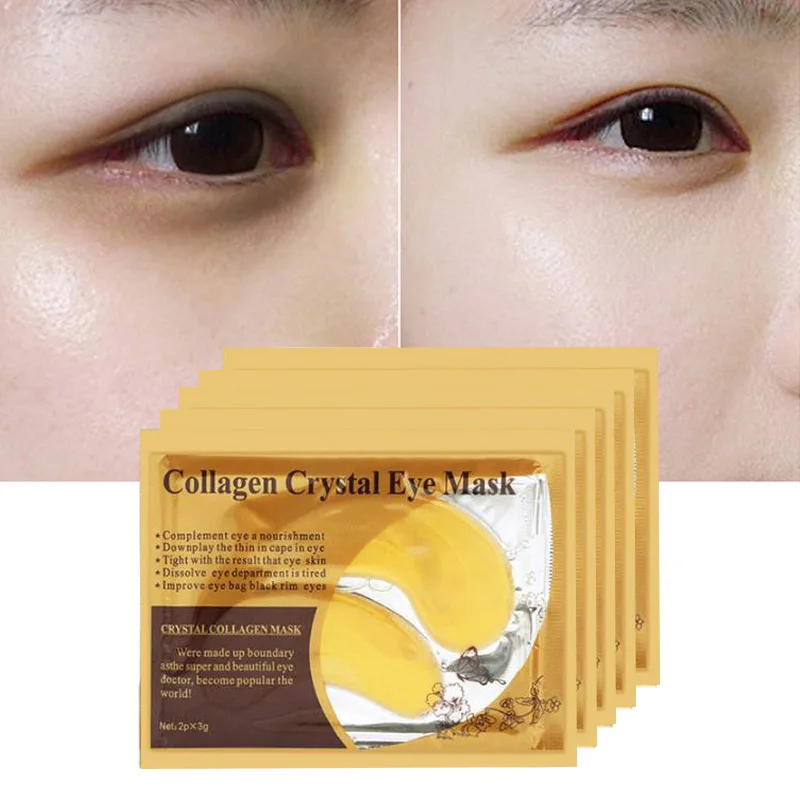 

5 Pairs Collagen Crystal Eye Mask Moisturizing Anti-Wrinkles Under Eyes Care Beauty Gel Mask Anti Dark Circles Eye Bags Patches