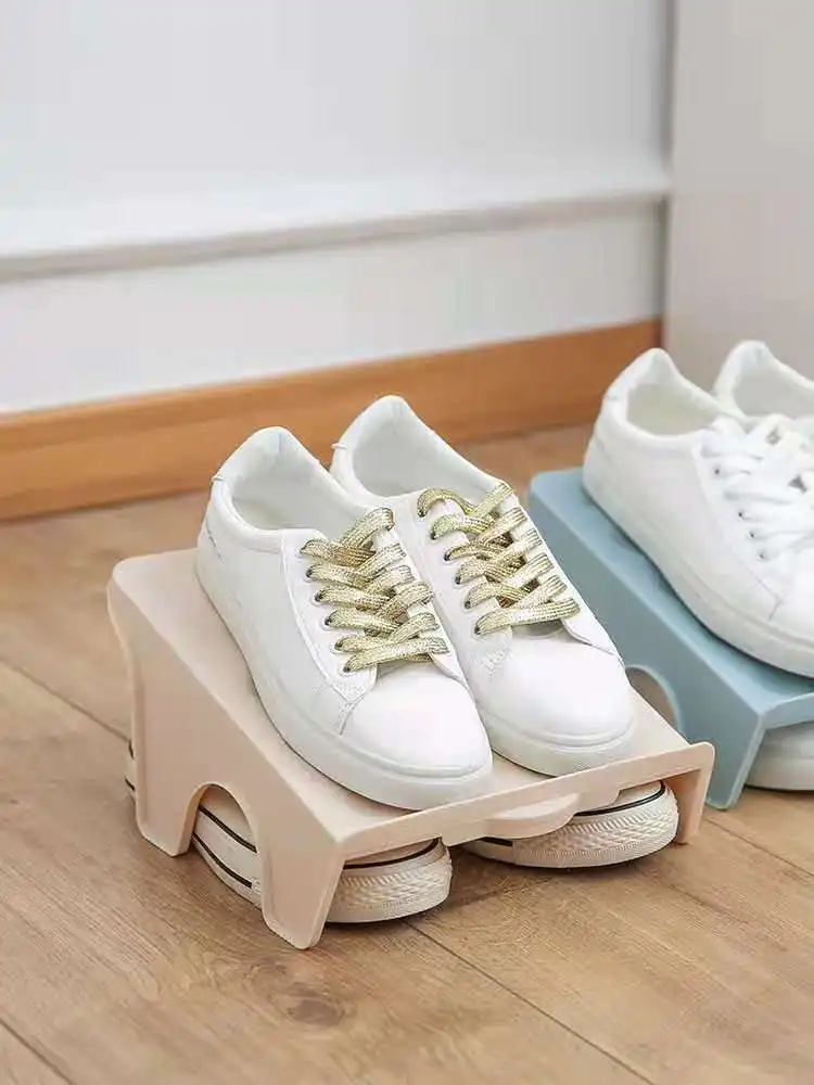 

Стеллаж для обуви, двухслойный пластиковый встроенный, экономичный и экономичный, для хранения обуви