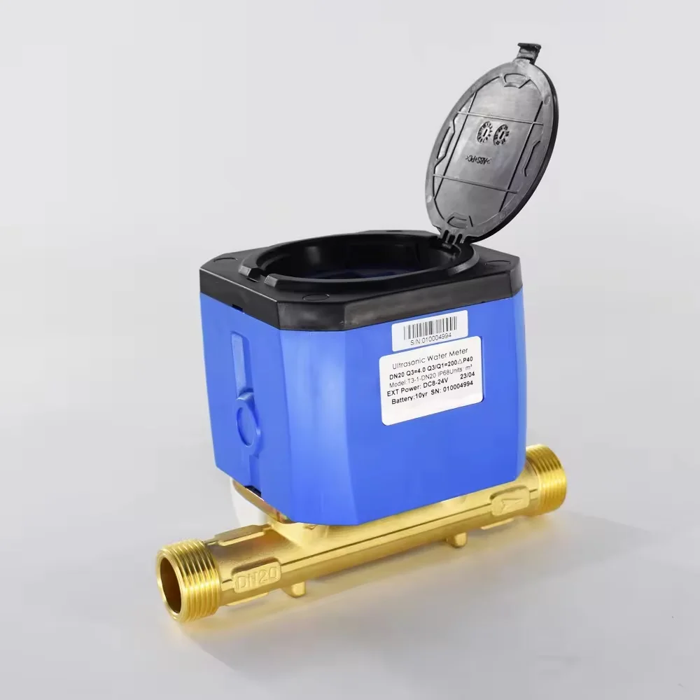 DN15 DN20 DN25 DN32 DN40 Ультразвуковой расходомер воды Резьбовое соединение IP68 Встроенная
