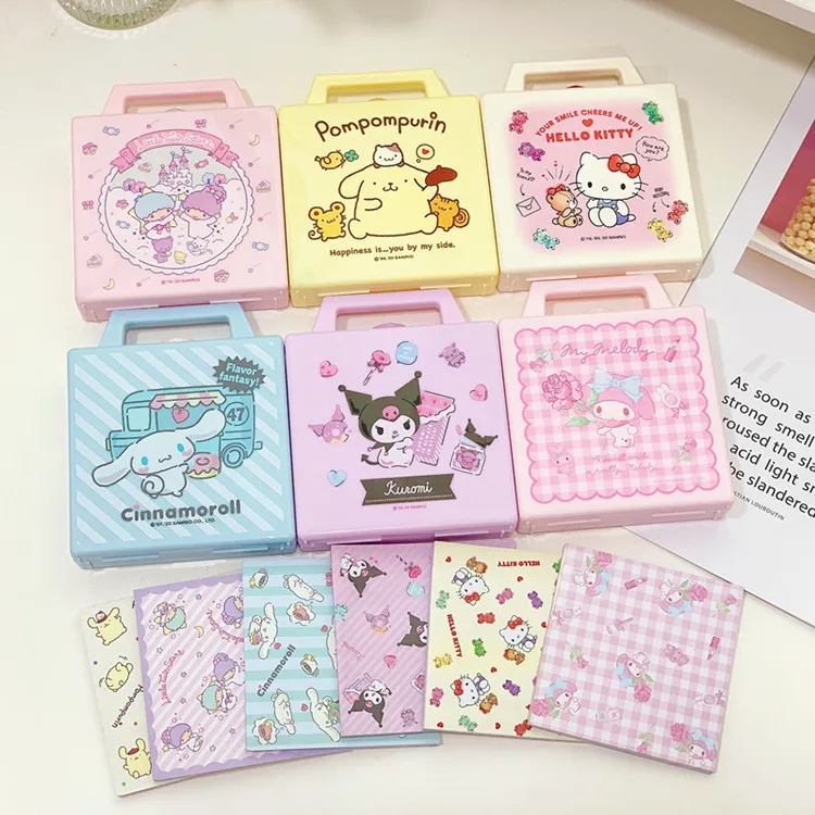 

Girl Cute Cartoon Sticky Note Paper Kawaii Stationery Sticky Note Creative Stationery Sticky Note Storage Box Gift for Girls Toy