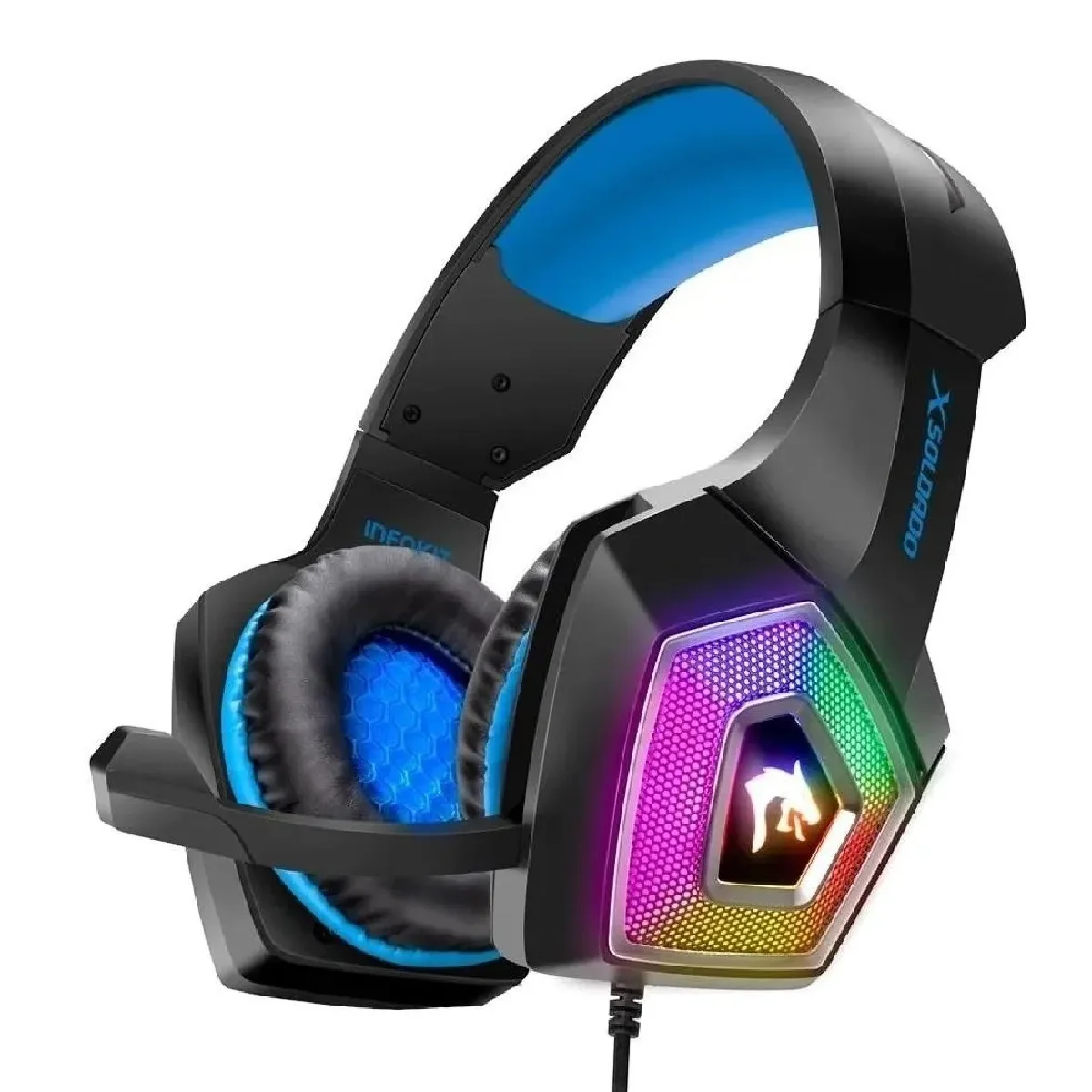 

Fone Gamer Headset PS4 Xbox One Led RGB Color PC Gh-x2000