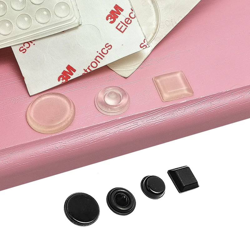 door stopper silicon rubber kitchen cabinet self adhesive stop damper buffer pad furniture hardware 40 grainslot 12 7x3mm black free global shipping