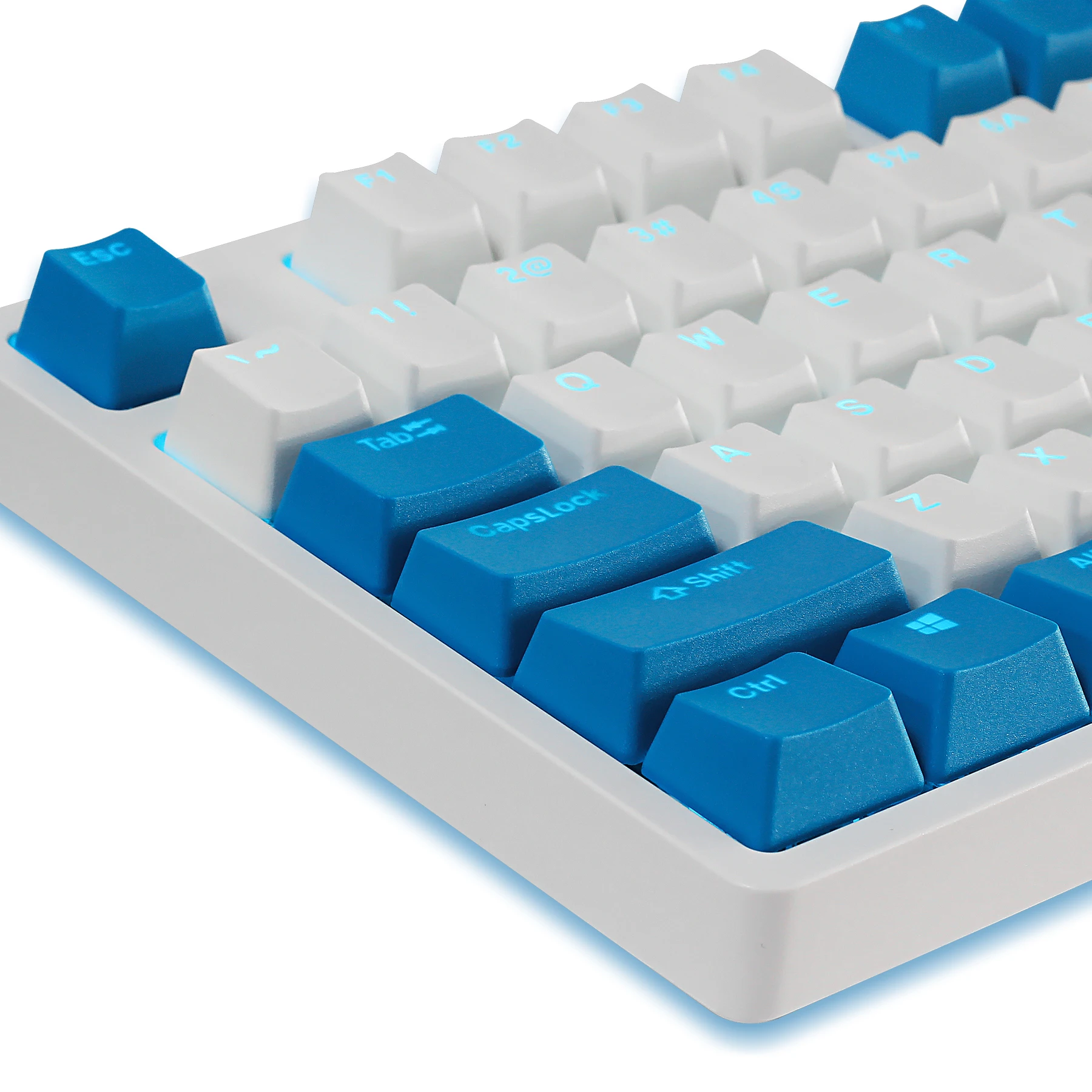 

PBT Double Shot Shine Through Keycaps OEM Profile for Cherry MX Switch 108/104/87/61 ANSI/ISO Layouts Mechanical Keyboards