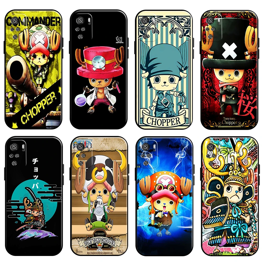 

One Piece Tony Tony Chopper Phone Case For Xiaomi Redmi Note 10 10S 10T Pro 5G Liquid Silicon Soft Coque TPU Silicone Cover