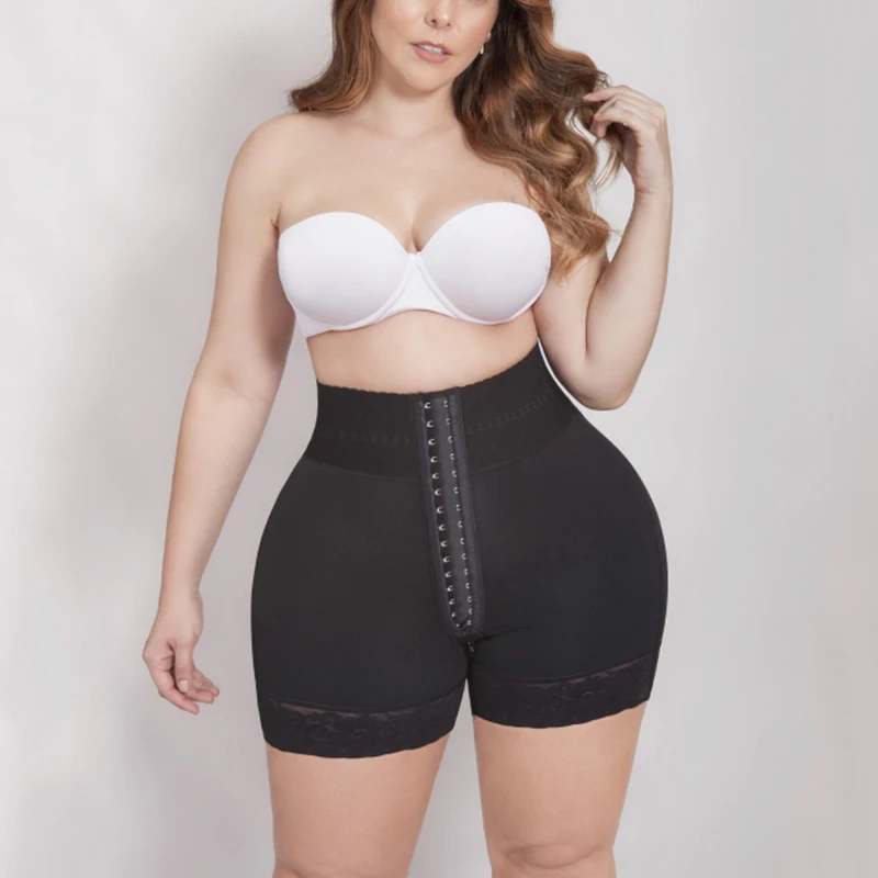 Zipper High Waist Butt Lift Shorts