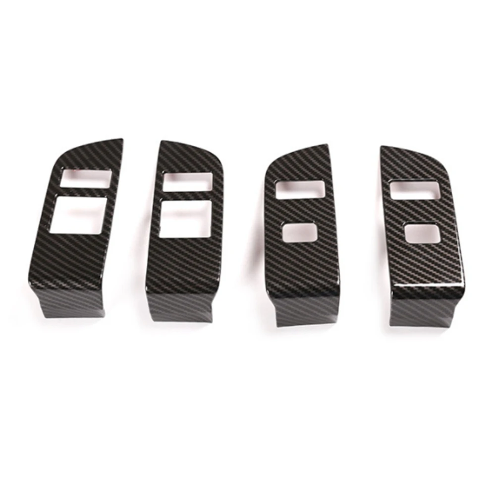 

For Land Rover Discovery 5 2021 2022 Window Lift Switch Button Panel Cover Trim Decorative Accessories,Carbon Fiber