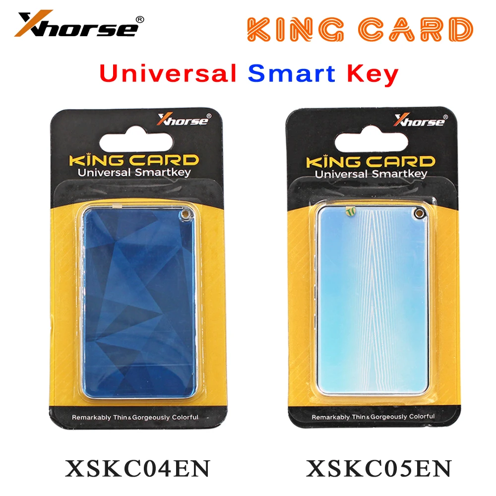 

Xhorse King Card Smart Key XSKC04EN XSKC05EN Slimmest Universal Keyless Go Remote 4 Buttons Key