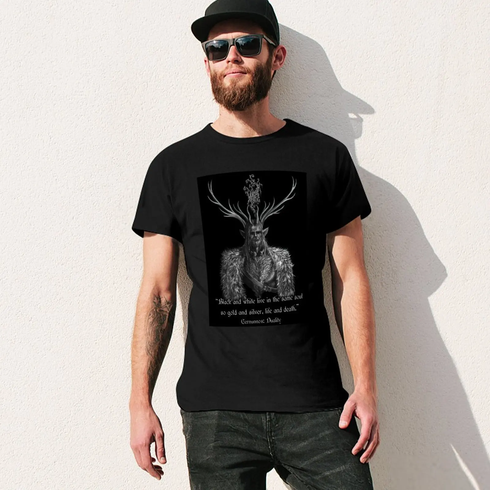 Cernunnos: футболка Duality винтажная аниме-рубашка модные рубашки мужская