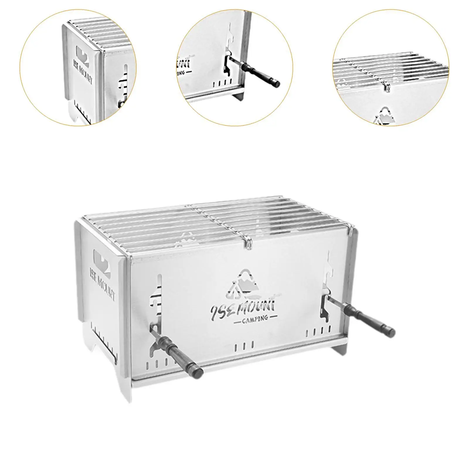 Сверхлегкая гриль-печь для кемпинга с дровяной горелкой походов в саду