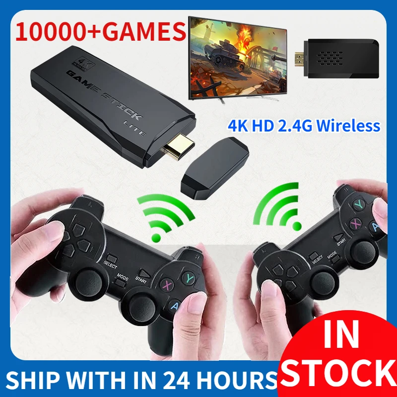 Видеоигровая консоль M8 2 4 ГГц двойной беспроводной контроллер Игровая приставка