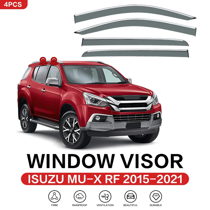 

For ISUZU MU-X Window visor Weather Shield Side Window Deflector Car windshield weather shield Car accessories