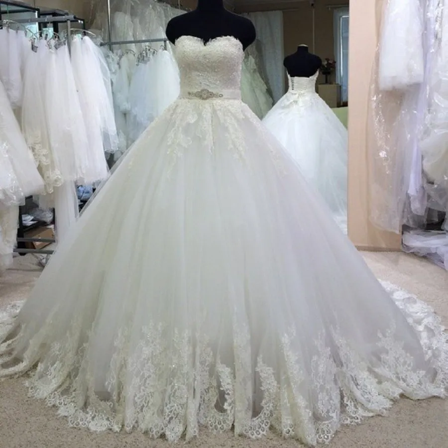 

Vestidos De Noiva Bride Dress Women Vintage Princess Wedding Dresses Lace Ball Gown Wedding Dresses Turkey Robe De Mariee
