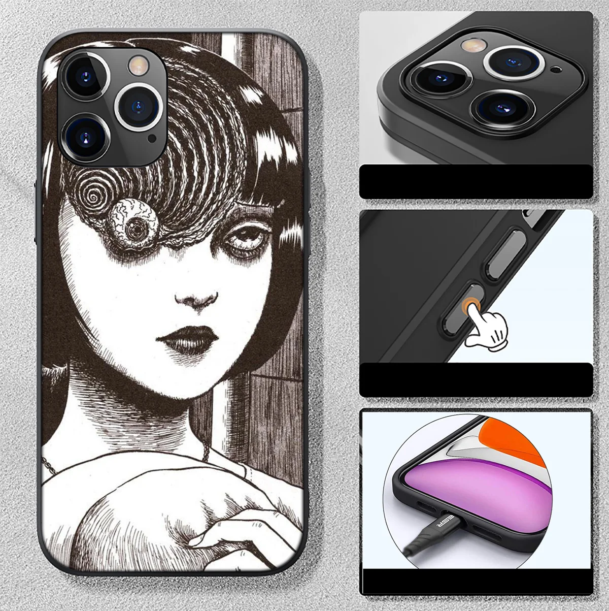 SK87 Horror Comic Junji ito Tomie Tees Phone Soft Case for Xiaomi Mi 9T 10T 11T 11i 11 12 A2 A3 POCO X3 M3 M2 F3 Pro NFC