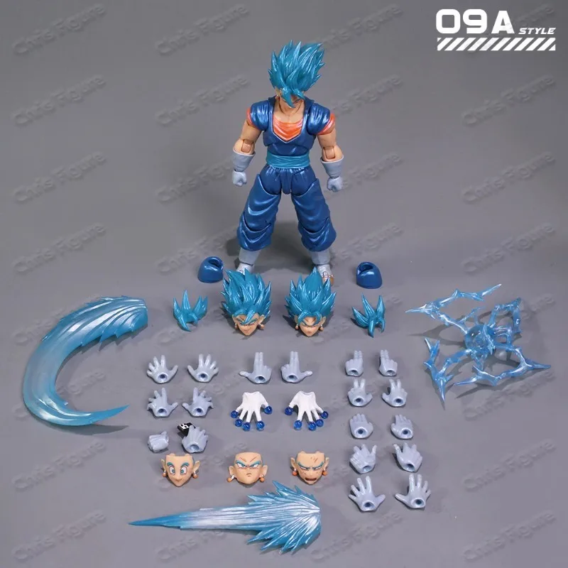 Фото В наличии: YGmw Studio OC Dragon Ball SHF Super Saiyan Fusion Warrior Vegetto 07 — Аниме-фигурка, коллекционная модель из ПВХ №4
