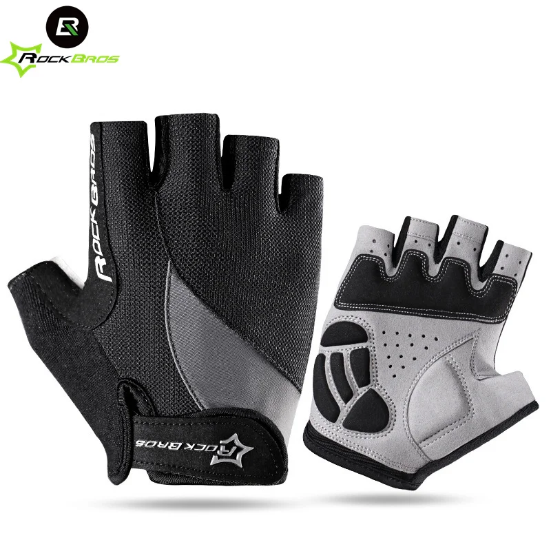 

Велосипедные перчатки Rockbros, официальные дизайнерские уличные спортивные гелевые накладки на половину пальца, для велоспорта