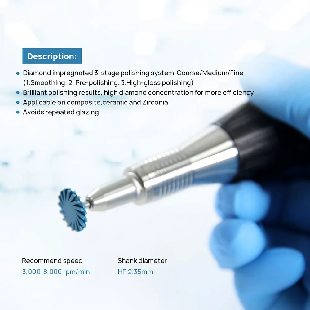 Набор шлифовальных дисков AZDENT 3 шт./коркоркор. алмазные шлифовальные диски HP 2 35 мм