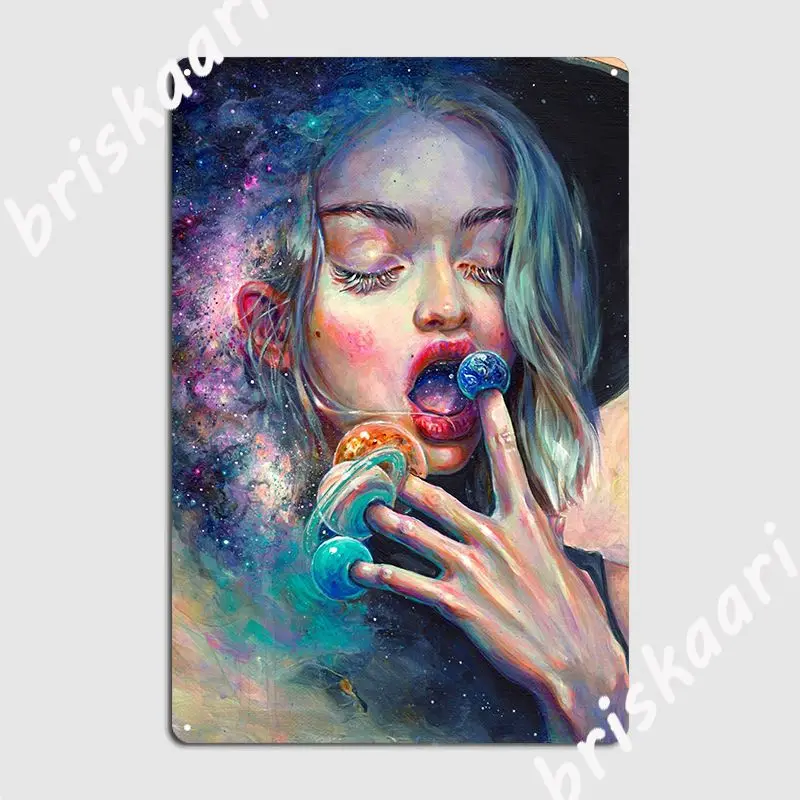 

Black Hole In The Milky Way Metal Plaque Poster Painting Décor Pub Garage Create Club Tin Sign Poster