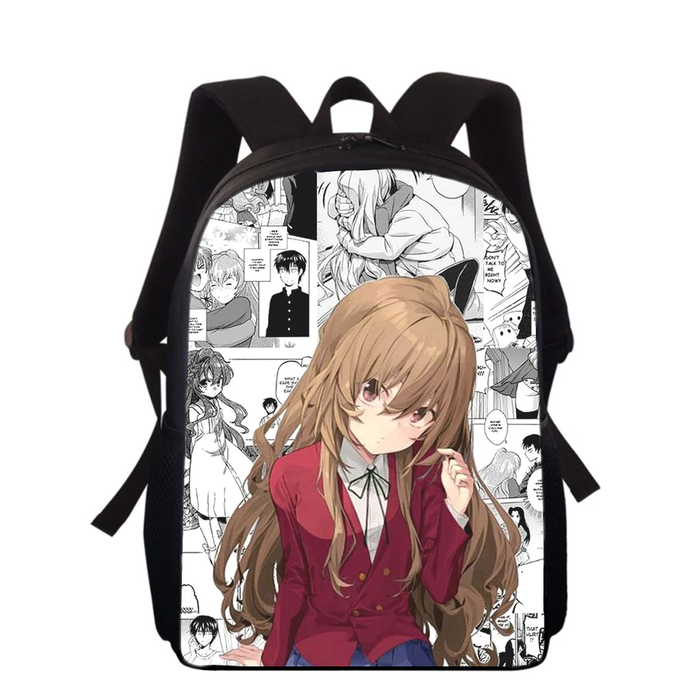 Anime Toradora Aisaka Taiga 15” 3D Print Kids Backpack Primary School Bags for Boys Girls Back Pack Students School Book Bags