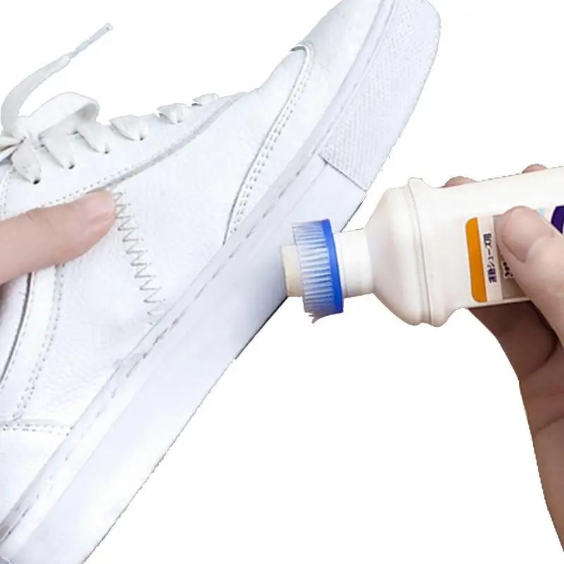 

100ml White Shoe Cleaner Whiten Polish Cleaning Tool Shoe Brush Shoe Sneakers Casual Leather Shoes Cleaning Shoe Care Supplies