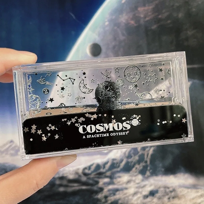 

Cosmic Galaxy Space Cruise Fluid Liquid Drift Bottle Creative Ship Sea Hourglass Decoration Living Room Office Desktop Ornaments