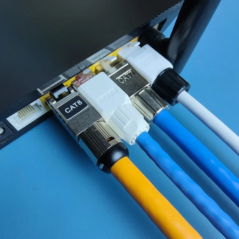 Фото Разъем Super CAT 6 Cat 7 CAT RJ45 50U без обжима, кристаллическая головка FTP 8P8C, обжимной разъем сетевого кабеля без перфорации №2