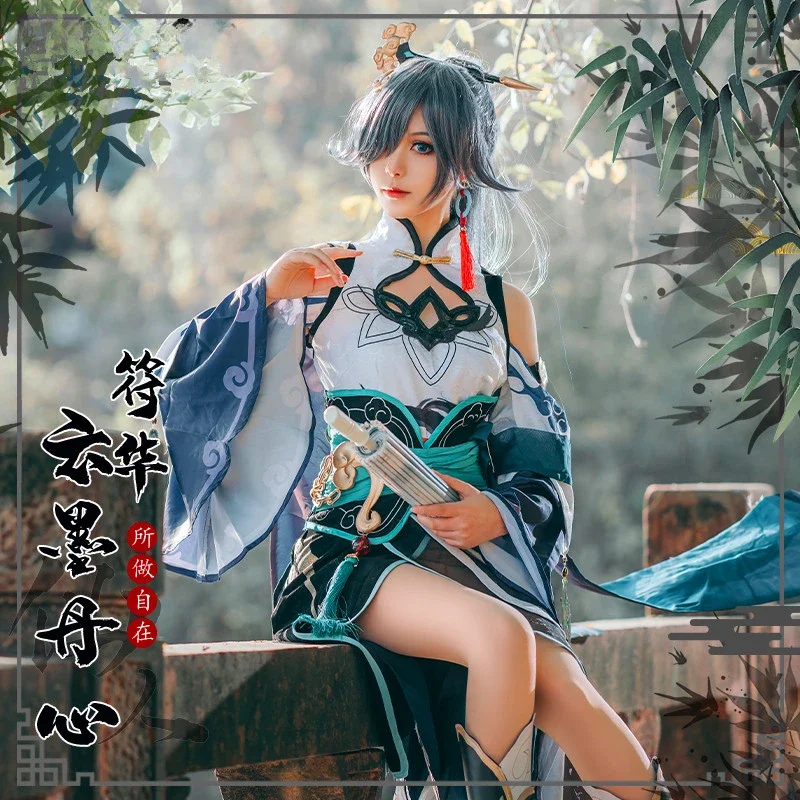 Фу Хуа Косплей Игра Honkai Impact 3rd Fu Hua Gaun Mode Cantik Аниме Pakaian Bermain Peran Wanita untuk 20223 Ukuran S-XL Baru