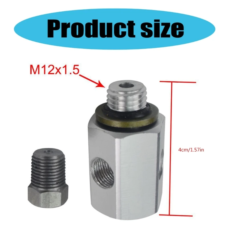 1/8 NPT до 12x1 5 алюминиевых датчиков давления топлива переходник с резьбой датчика