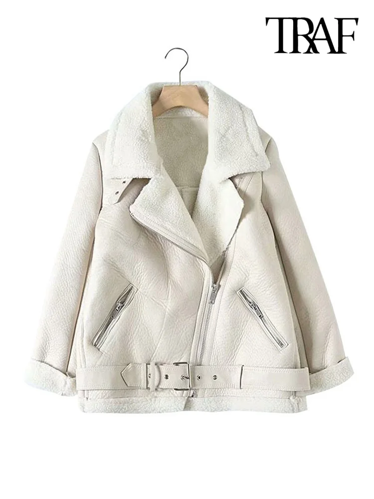 Куртка женская зимняя из искусственной кожи с длинным рукавом | Женская одежда