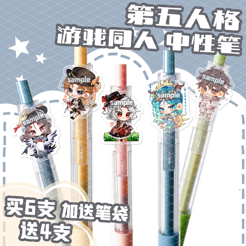 

Anime Identity Ⅴ Eli Clark Mary Retractable Gel Pens Ink Ballpoint Writing Refills Office Accessories School Supplies Stationery