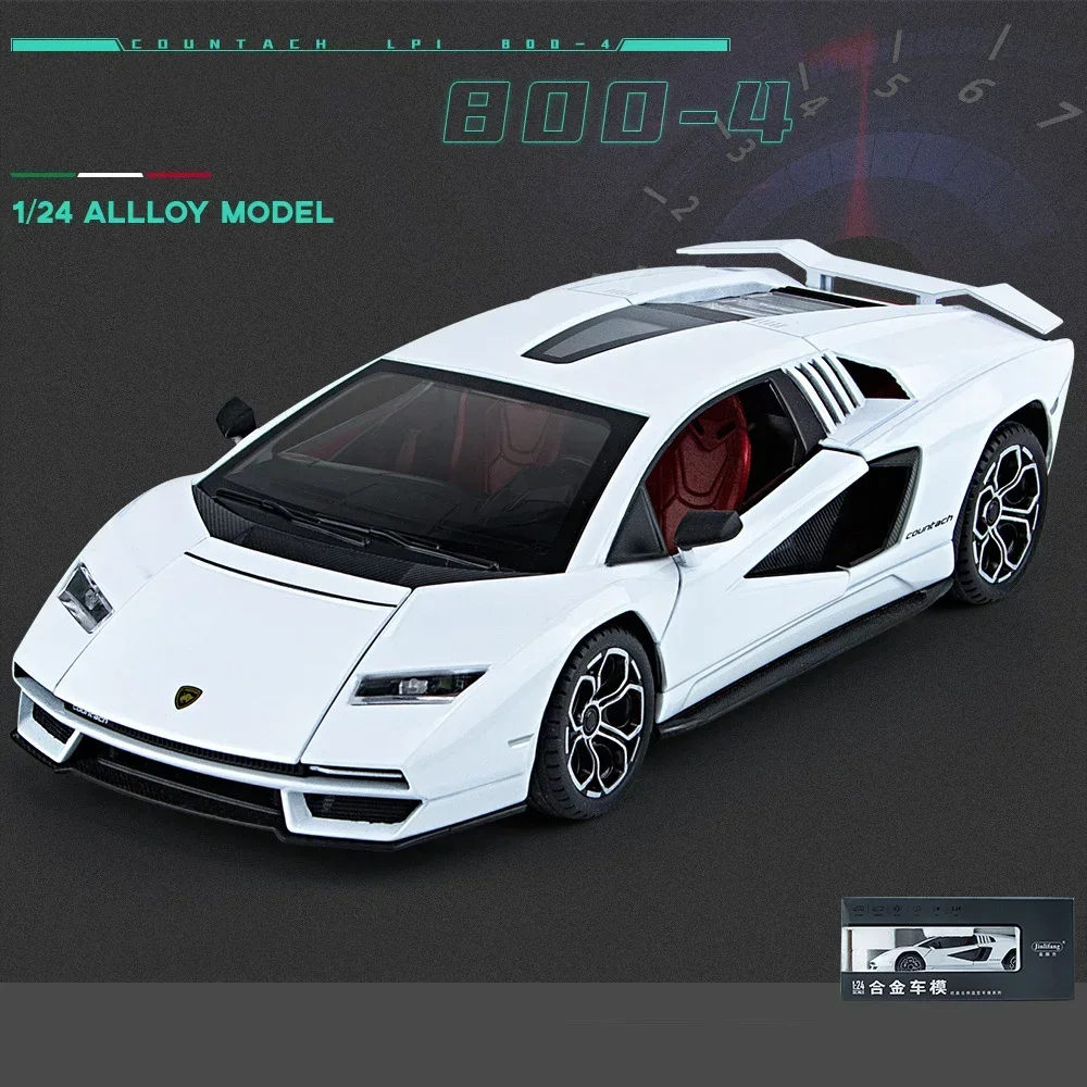 Jinlifang 1:24 Масштаб Lamborghinis Lpi-800 Лита металева модель спортивного автомобіля зі