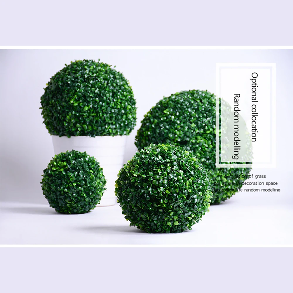 Artificial Plant Ball Topiary Tree Boxwood Home Outdoor Wedding Party Decoration Balls Garden Green | Дом и сад