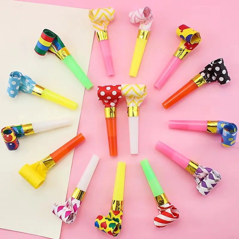 

40PC Funny Blowouts Whistles Kids Birthday Party Favors Decoration Supplies Noice Maker Toys Goody Bags Pinata Christmas Party