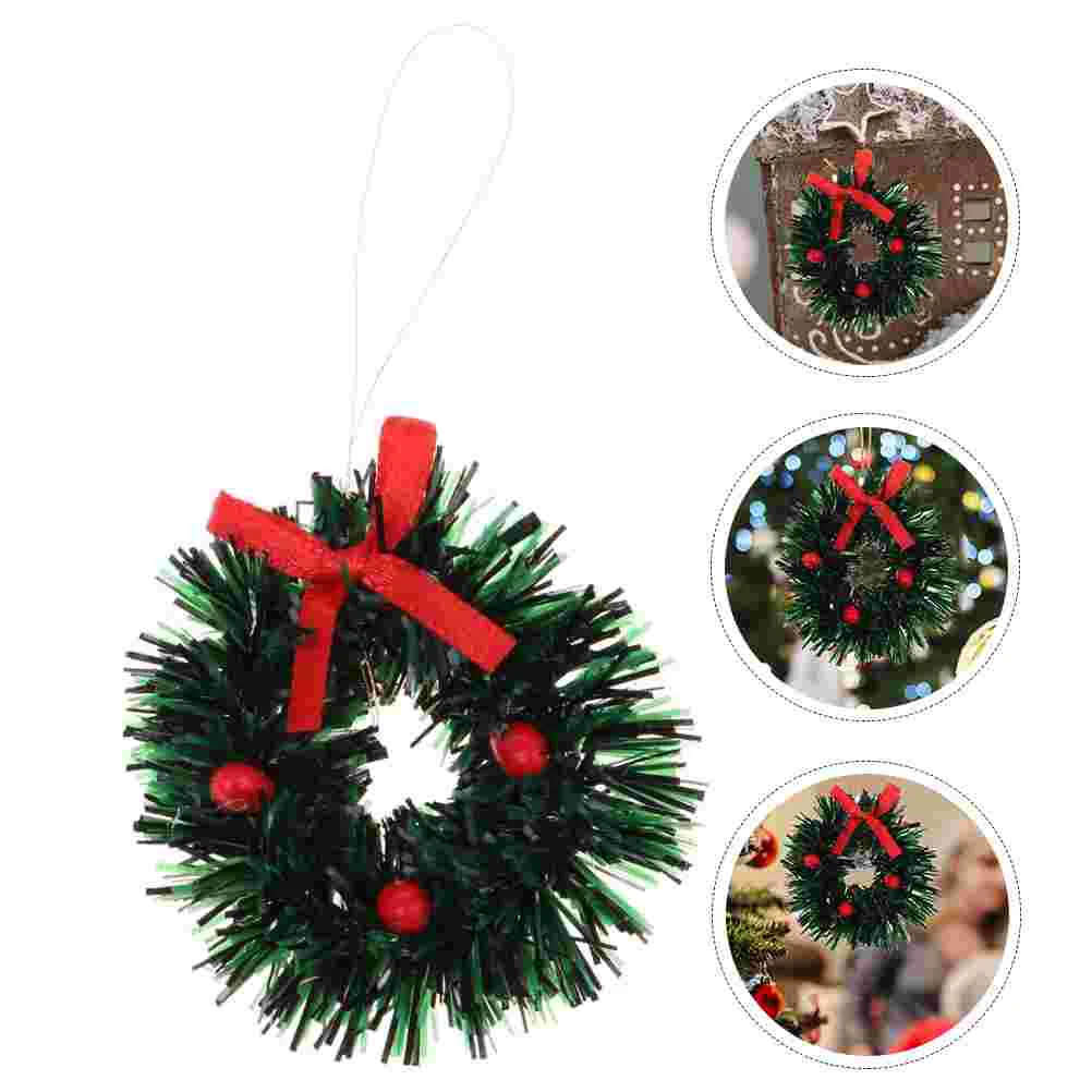 

10pcs Xmas Ornament Hanging Adornment Christmas Hanging Wreath House Decor