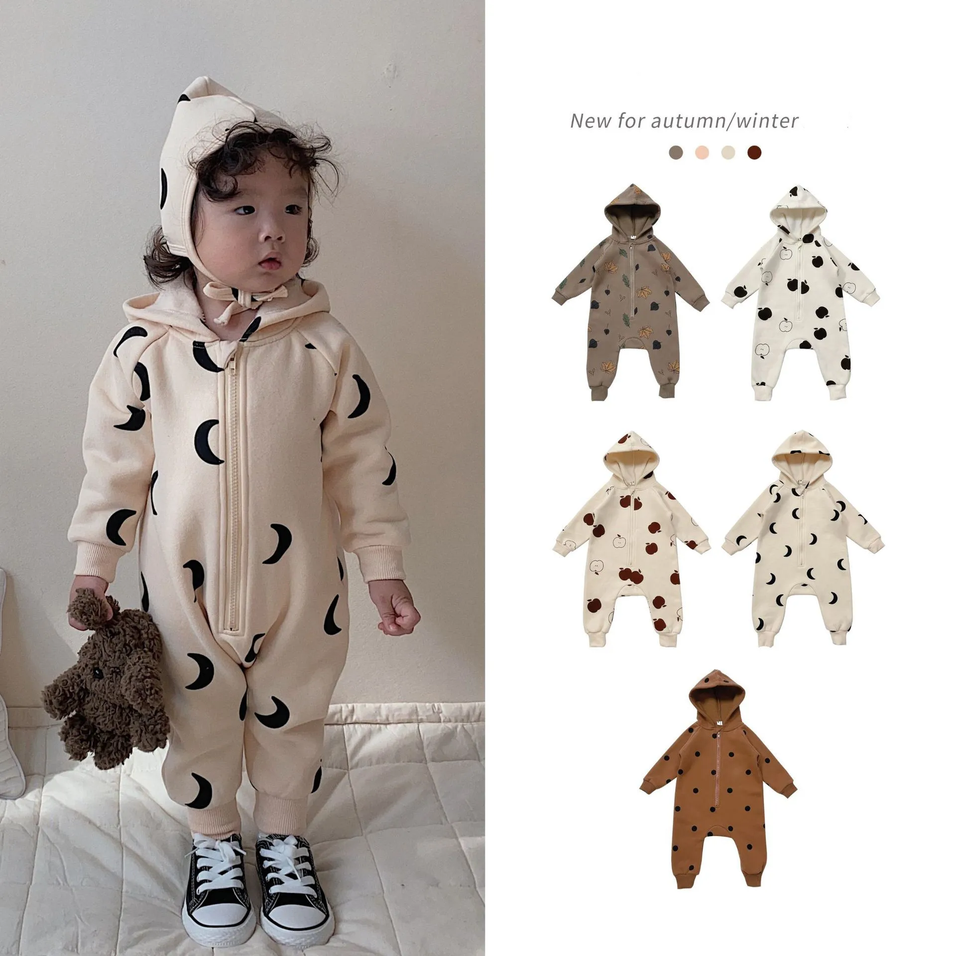 

Korean Kid Clothes Bodysuit For Baby Girls Boys Cartoon Jumpsuit Romper Overalls Children's Clothings From 1 to 4 Years Outfits