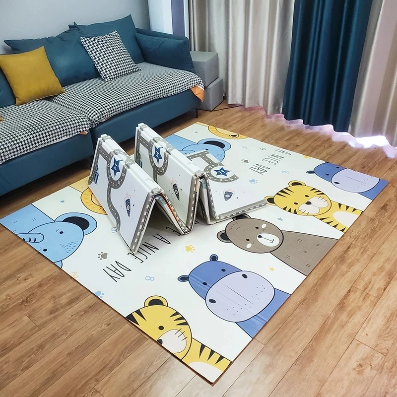 Детский игровой коврик Educhild Baby Play Mat Portable Foldable Climbing Pad Eco-friendly XPE Playmat Thicker Waterproof Non-slip Kid Game Activity Rug.