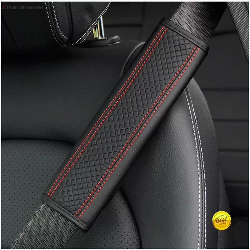 

Accessories Seat Belt PU Leather Safety Belt Shoulder Cover Breathable Protection Seat Belt Padding Pad Auto Interior Access