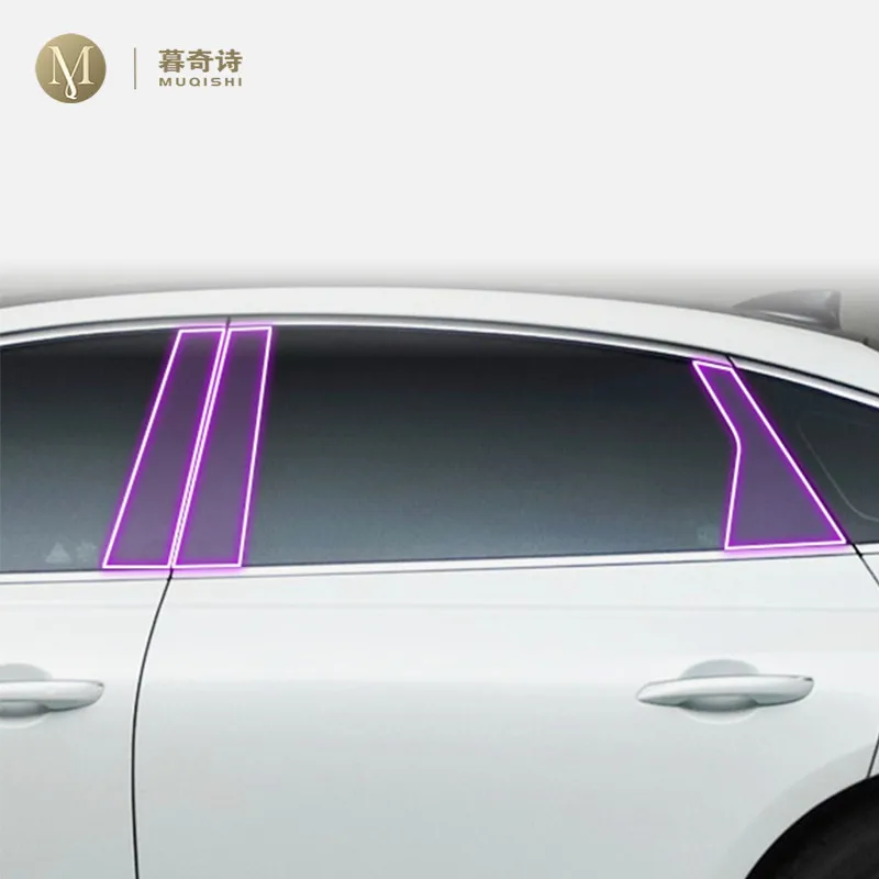 

For Genesis G80 2021-2023 Car exterior B C window pillar PPF Paint protection Film Anti scratch Scratch repair TPU film refit