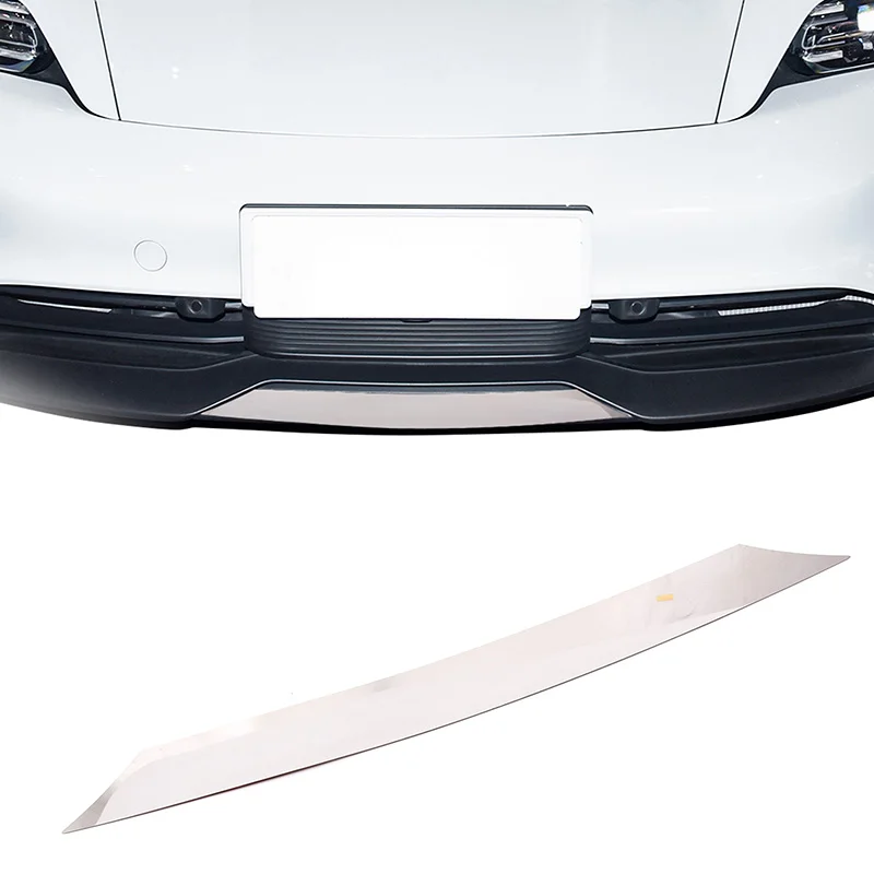 

Stainless Steel Car Front Shovel Lip Bumper Protective Decoration Accessories For Porsche Taycan 2019 2020 2021 2022