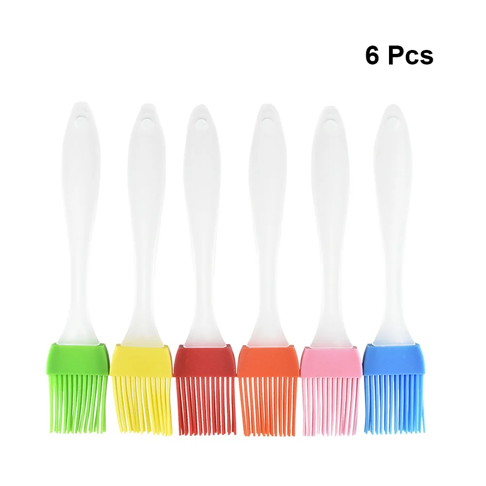 

6Pcs Brush Grilling Brush Brushes for Makeup Meat Brush Basting Brush Heat Resistant Oil Brush