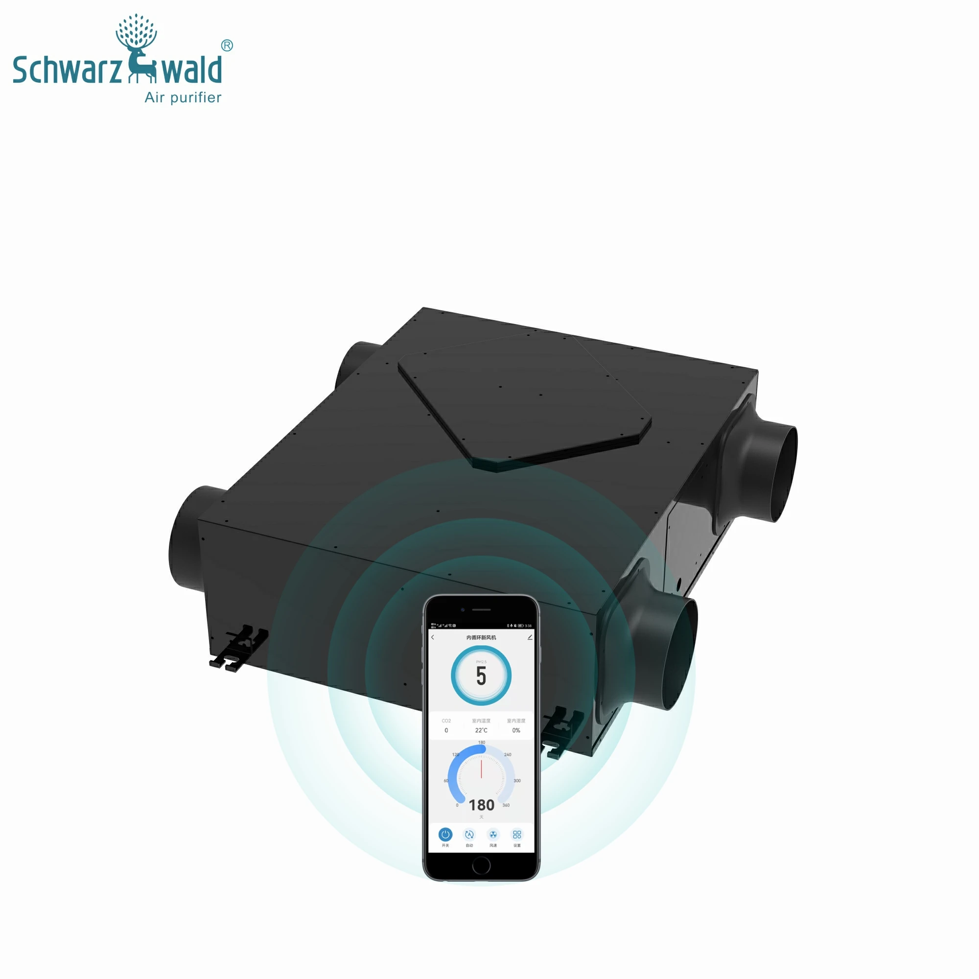 

Formaldehyde Two way flow detection ERV ventilation system f the whole house