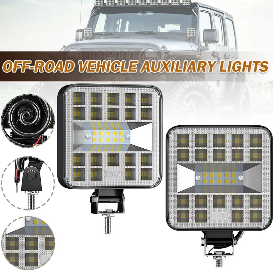 1 шт. 12 В 24 в светодиодный квадратный автомобильный рабочий мини-светильник 29 светодиодов 87 Вт автомобильный Точечный светильник для внедорожника мотоцикла внедорожника грузовика лодки