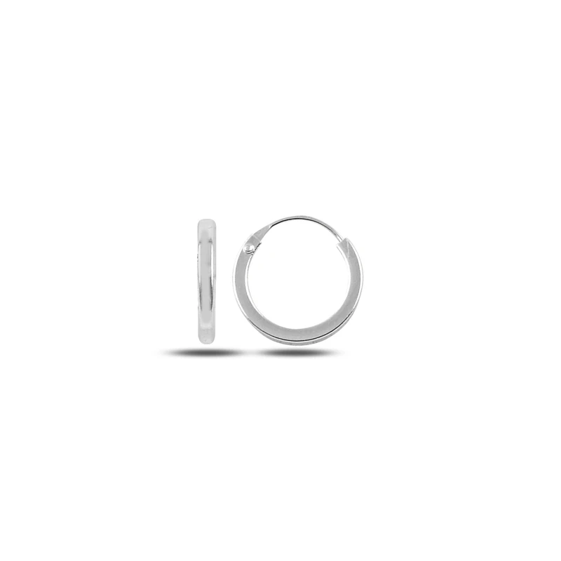 

Silver 925 Sterling 12mm Simple Ring Earrings