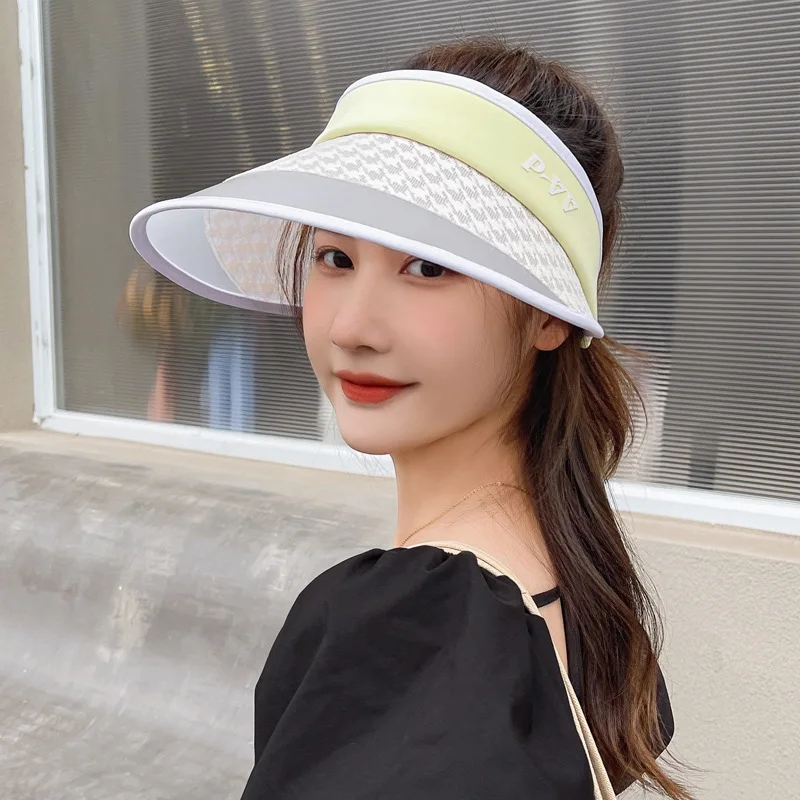 

Шляпа Женская кружевная «гусиная лапка», модная Солнцезащитная Панама с широкими полями, воздухопроницаемая, лето 2022