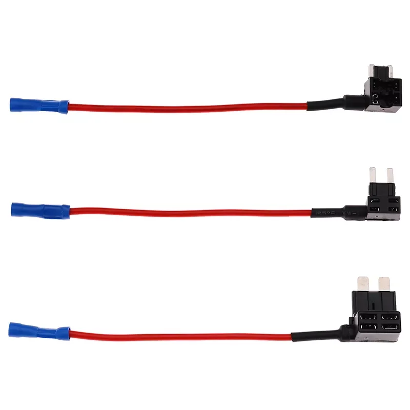 

MINI SMALL MEDIUM Size Car Fuse Holder Fuse Tap Adapter with 10A Micro Mini Standard ATM Blade Fuse