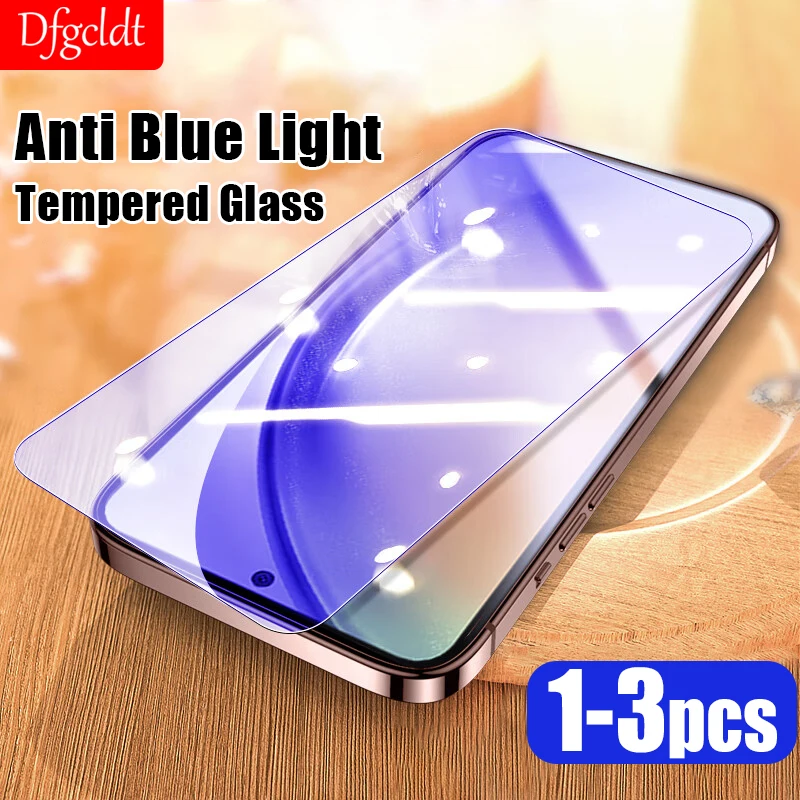 

1-3Pcs Anti Blue Light Tempered Glass For Samsung Galaxy A54 A53 A34 A33 A24 A23 A13 A14 5G M54 M33 M23 M14 M04 Screen Protector