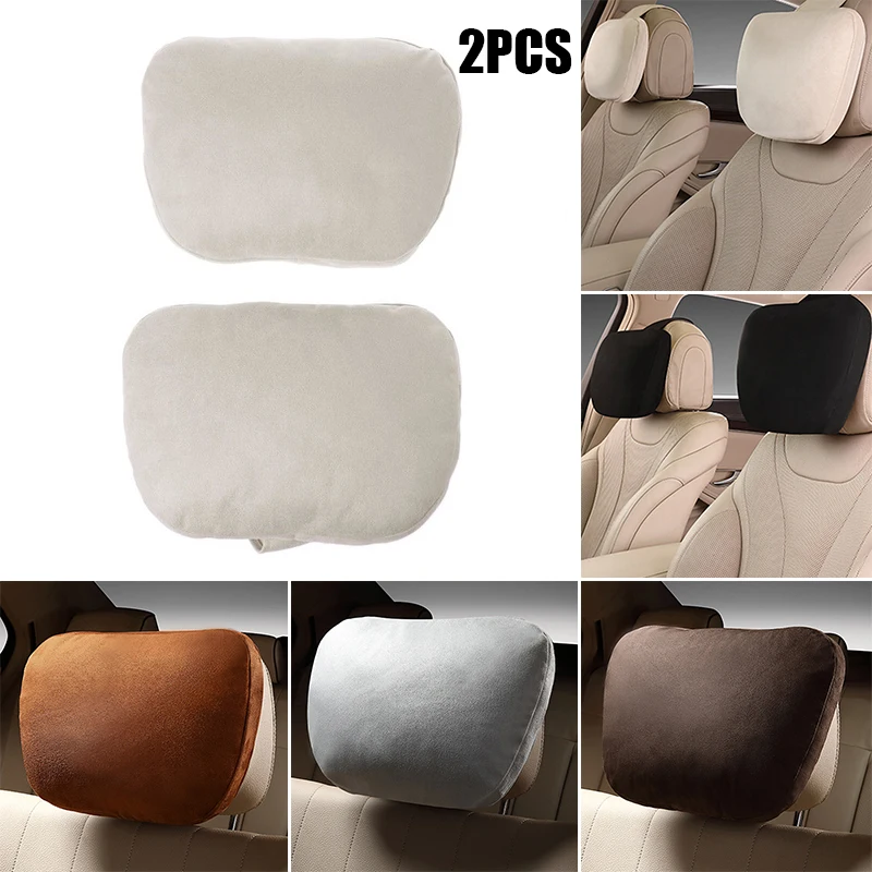 

1Pair Of Pillow Design S Class Soft Universal Adjustable Car Neck Pillow Waist Pillow Car Headrest Neck Support Seat For Maybach