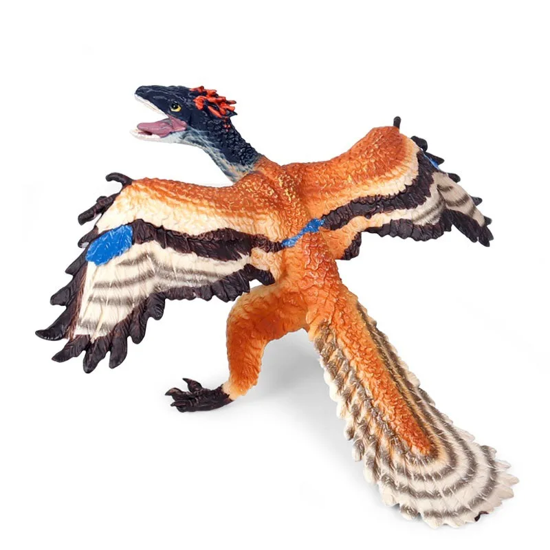 

Simulation of Jurassic static solid plastic dinosaur model small archaeopteryx ancient pterosaurs hand-made toy ornaments