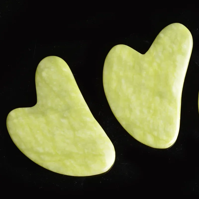 Массажная доска Jade Guasha из натурального камня Gua Sha скребок Косметический