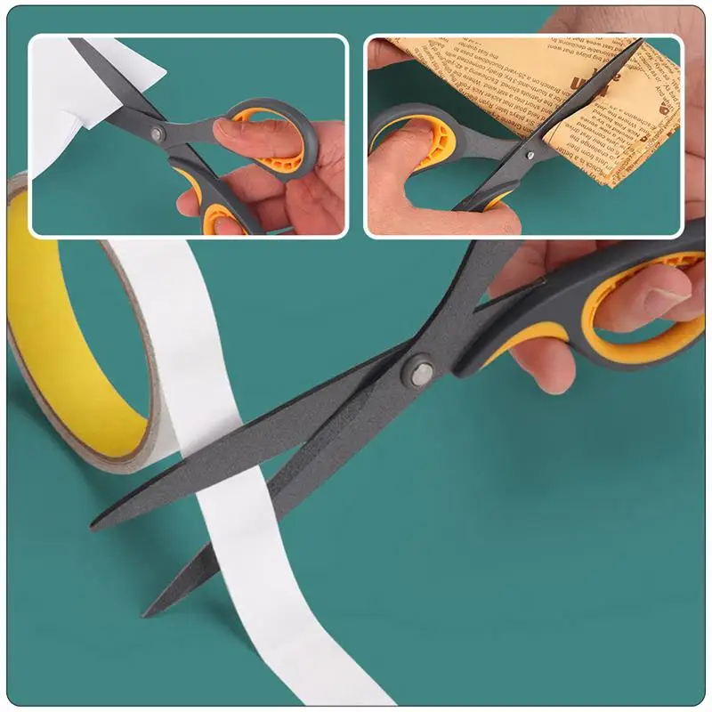 

2Pcs School Nonstick Scissors Office General Use Scissors Art Handicraft Cutter